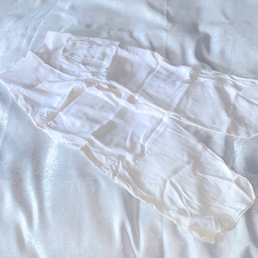 Off White High Waisted Pants